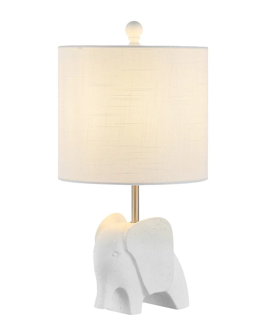 Koda Elephant LED Table Lamp - White, Resin
