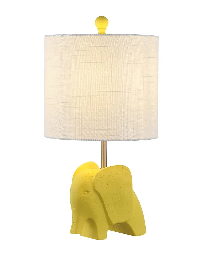 Koda Elephant LED Table Lamp - Yellow, Resin