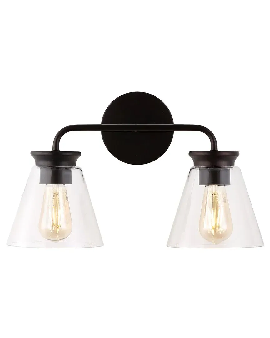 Kondo 2-Light LED Vanity Light - Bronze, Glass image