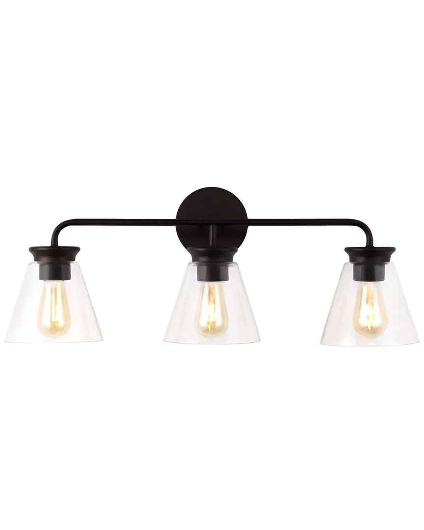 Kondo 3-Light LED Vanity Light - Bronze, Glass