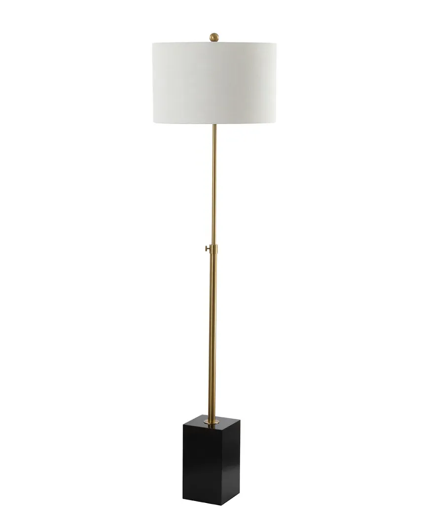 Lafayette Adjustable Height Floor Lamp - Brass Gold, Wood image