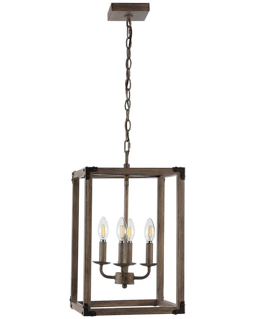 Magnolia 4-Light Adjustable LED Pendant - Brown, Iron