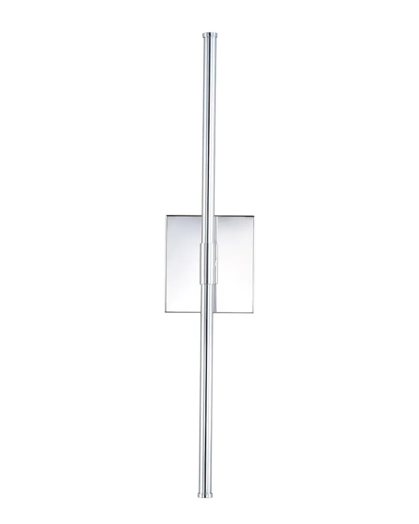 Makena 28in Dimmable LED Metal Wall Sconce - Chrome image