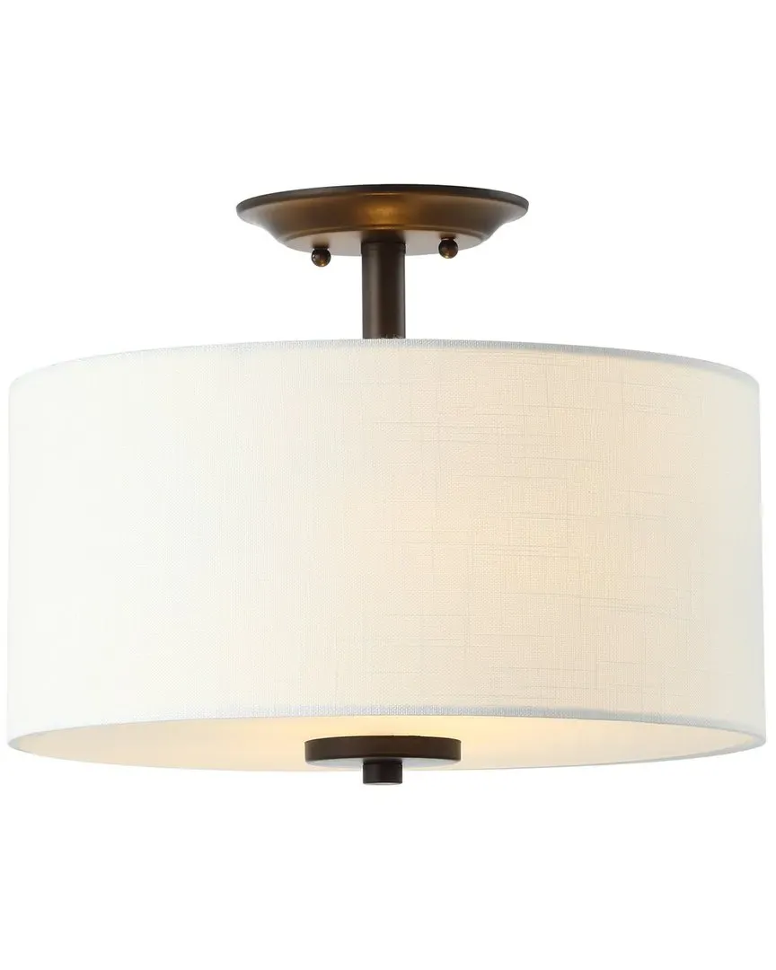 Marc 15in LED Semi-Flush Mount - Oil Rubbed Bronze, Metal