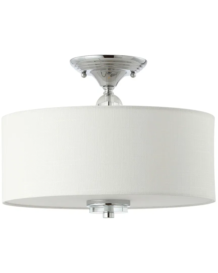 Marc 15in LED Semi-Flush Mount with Crystal - Chrome, Metal