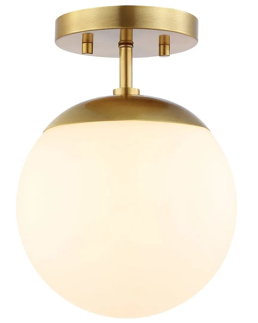 Marcel Bistro 7.75in LED Semi Flush Mount - Brass image