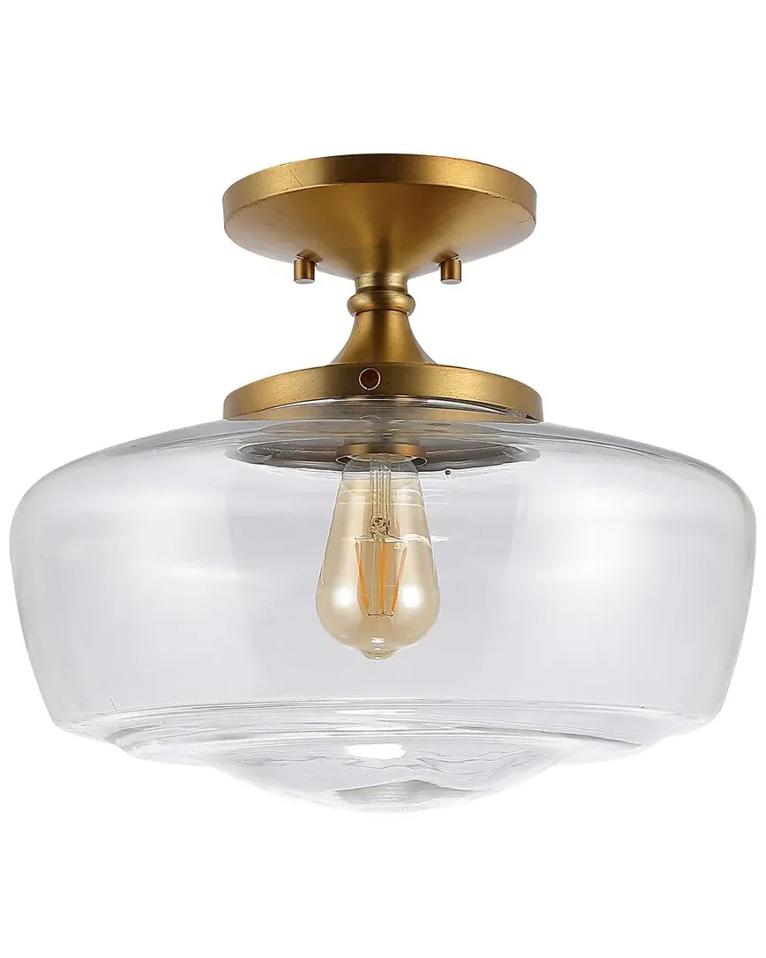 Marfa 14 Glass Iron Flush Mount - Brass