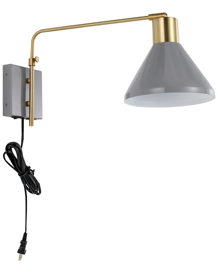 Max 20.5in USB Charging LED Sconce - Gray, Iron