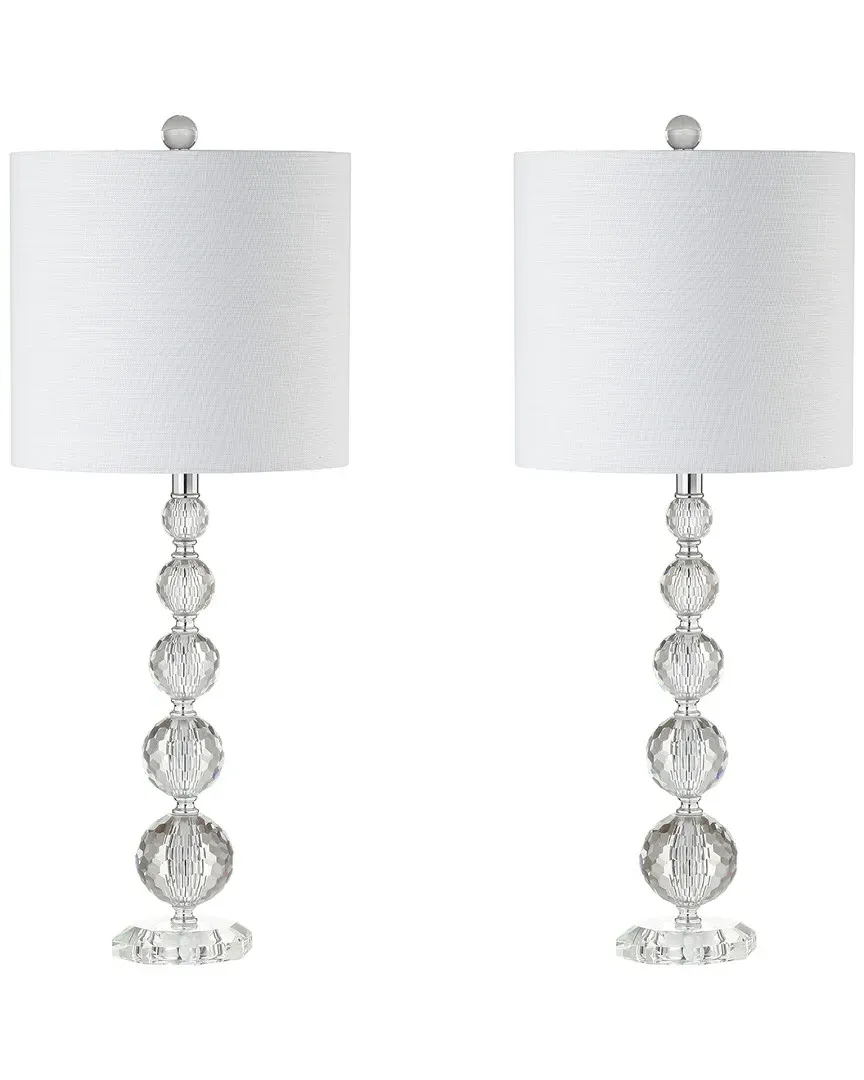 Nala Set of 2 Table Lamps - Clear Crystal, Iron image