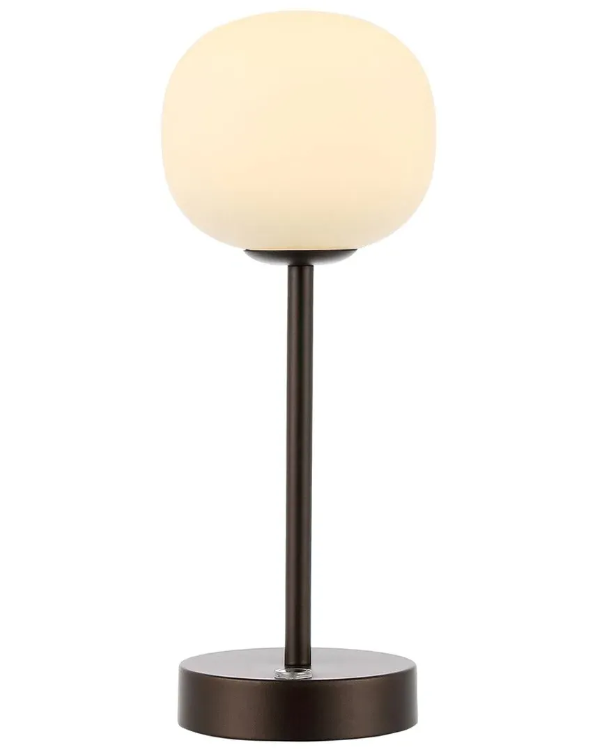 Natalia 12In Rechargeable LED Table Lamp - Bronze, Iron