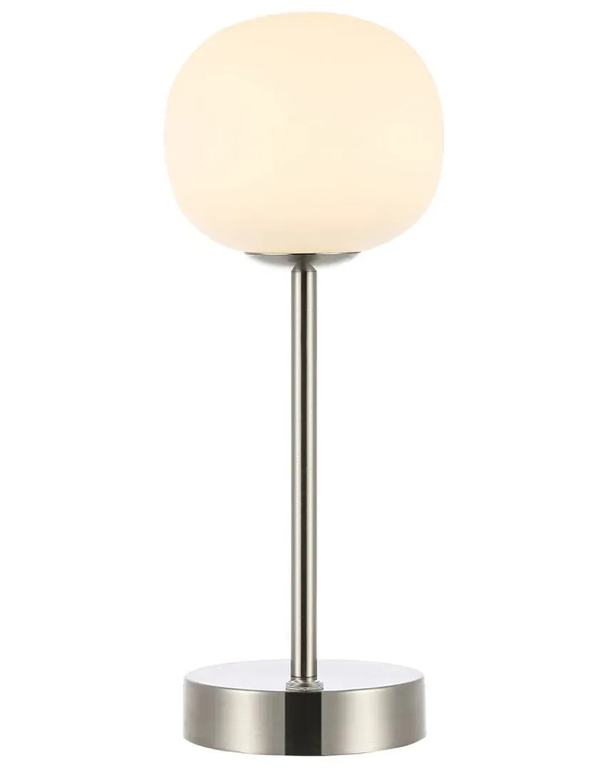 Natalia 12In Rechargeable LED Table Lamp - Nickel, Iron image