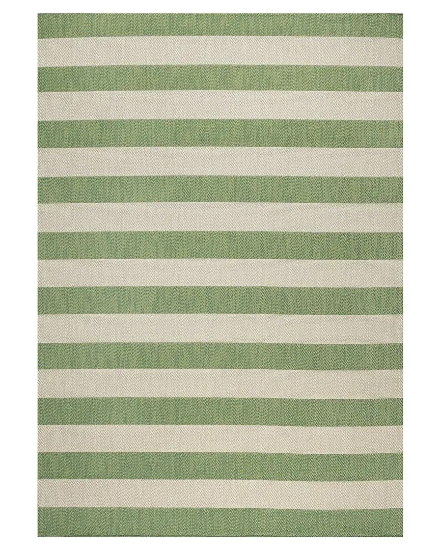 Negril Two-Tone Indoor/Outdoor Rug - Green, Polypropylene