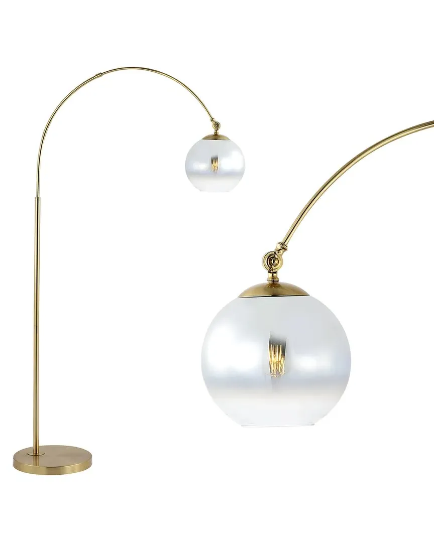 Nora 71in Coastal Vintage Iron LED Floor Lamp - Gold image