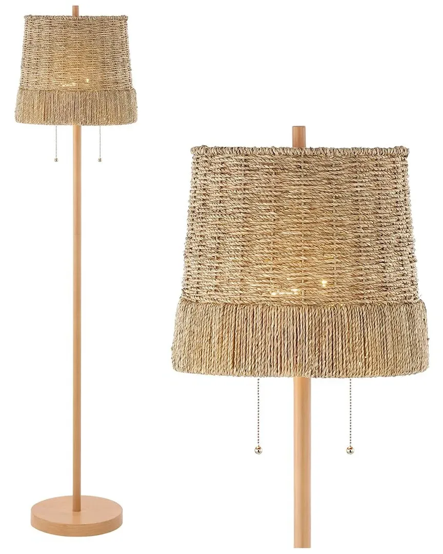 Ocata Floor Lamp - Brown, Wood image