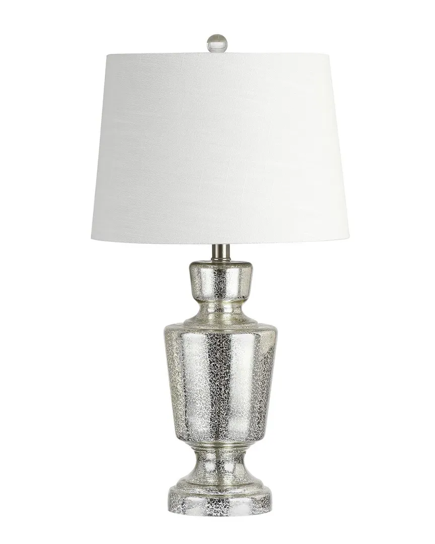Olivia 26.5in Glass LED Table Lamp - Silver image