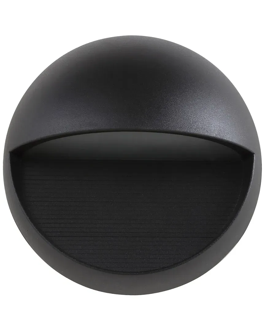 Orbe 6.25in Outdoor LED Sconce - Black, Metal Glass image