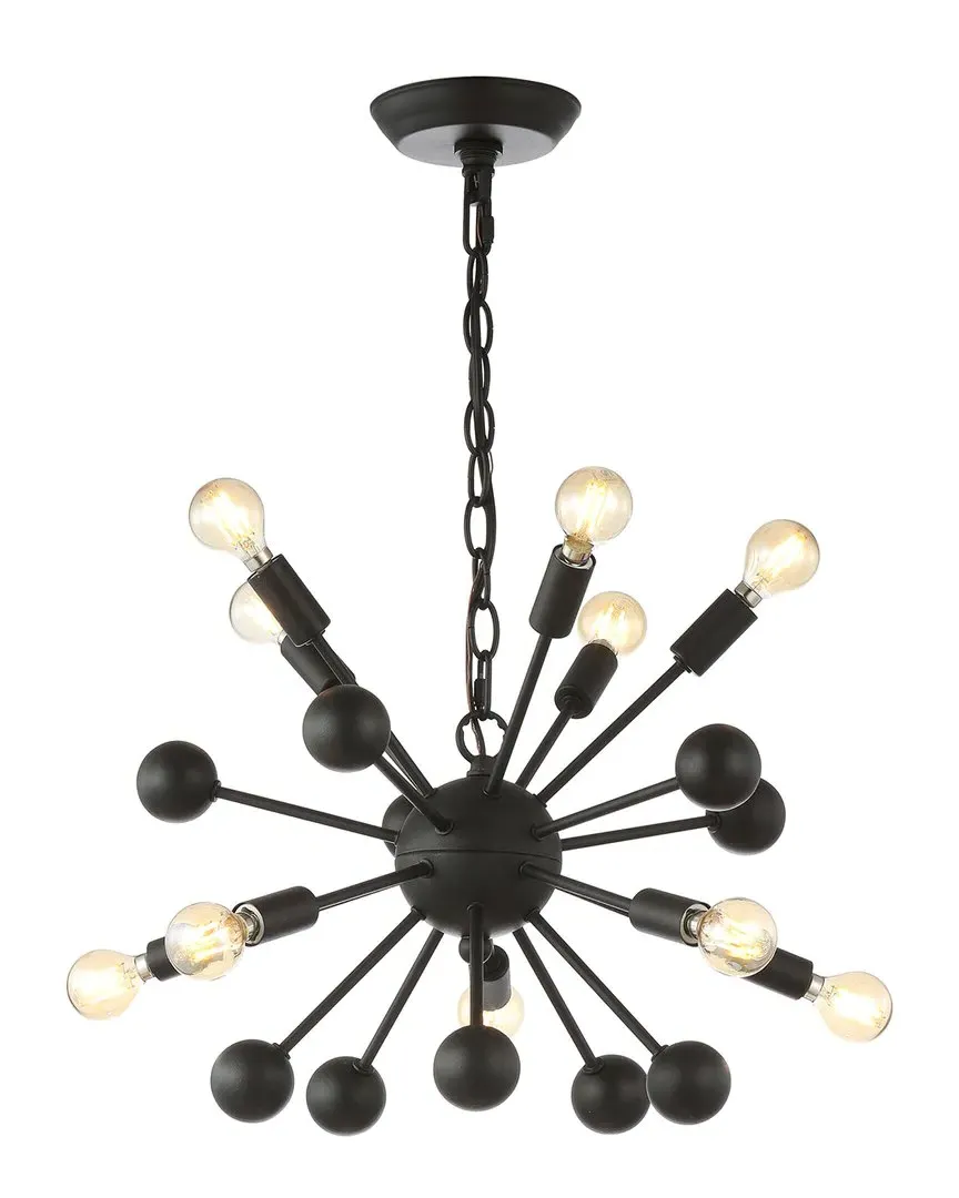 Orbit 10-Light Adjustable Sputnik LED Chandelier - Black image