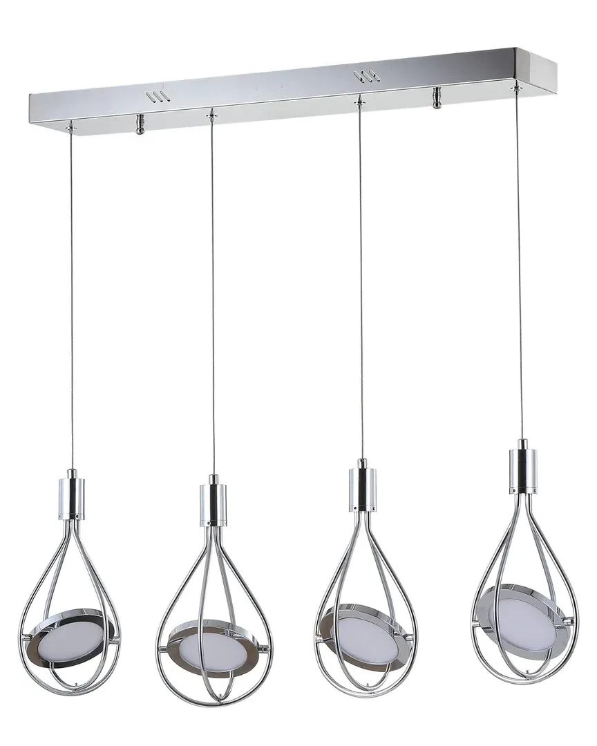 Orion 4-Light Cluster LED Pendant - Chrome