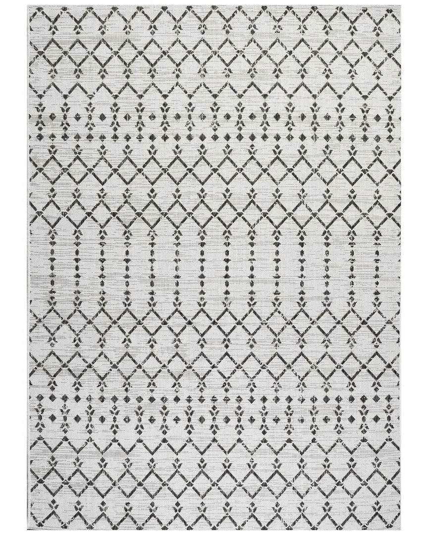 Ourika Moroccan Indoor/Outdoor Rug - Cream, Polypropylene image