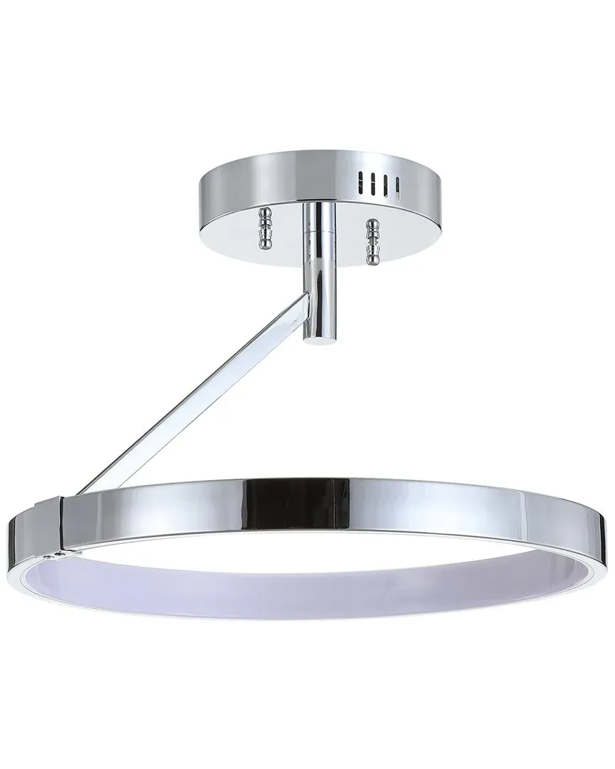 Owen 17.5in Dimmable LED Semi-Flush Mount - Chrome