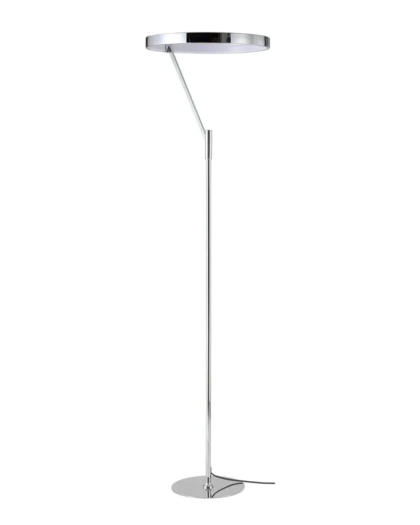 Owen 66.7in Integrated LED Metal Floor Lamp - Chrome