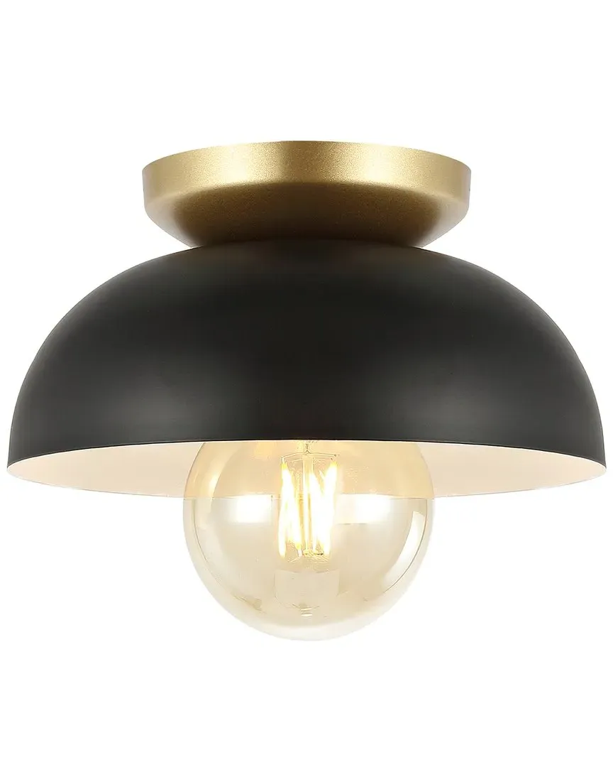 Paulina Flush Mount Light - Black, Metal image