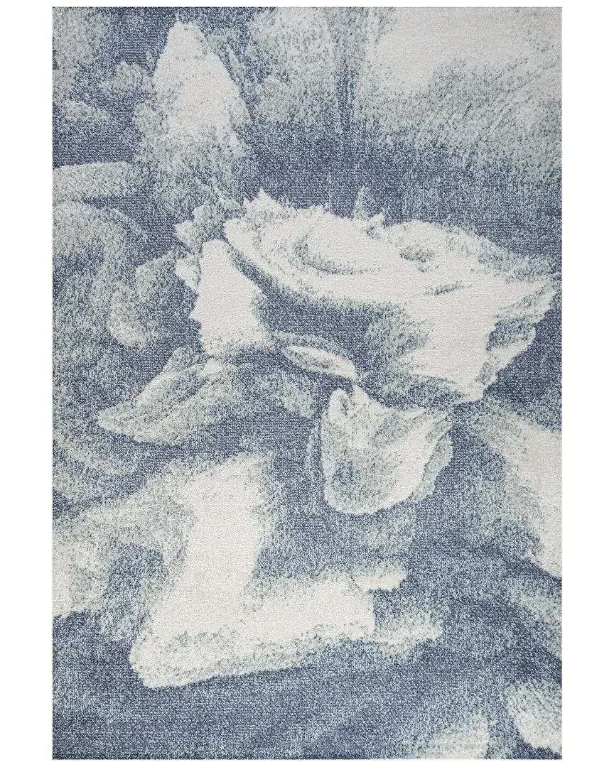 Petalo Abstract Rug - Blue, Polypropylene image