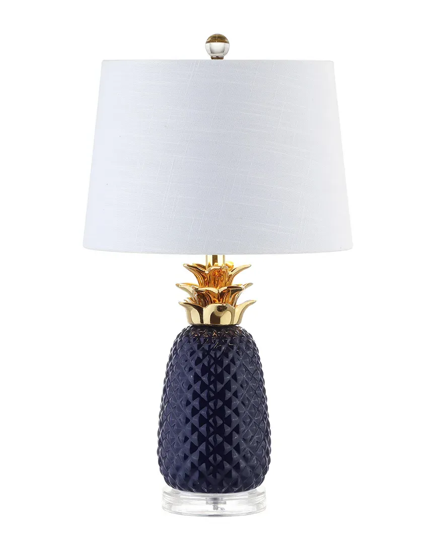 Pineapple 23in Ceramic Table Lamp - Gold