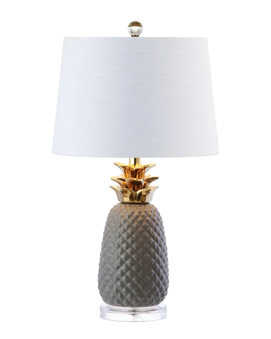 Pineapple 23in Ceramic Table Lamp - Gold image