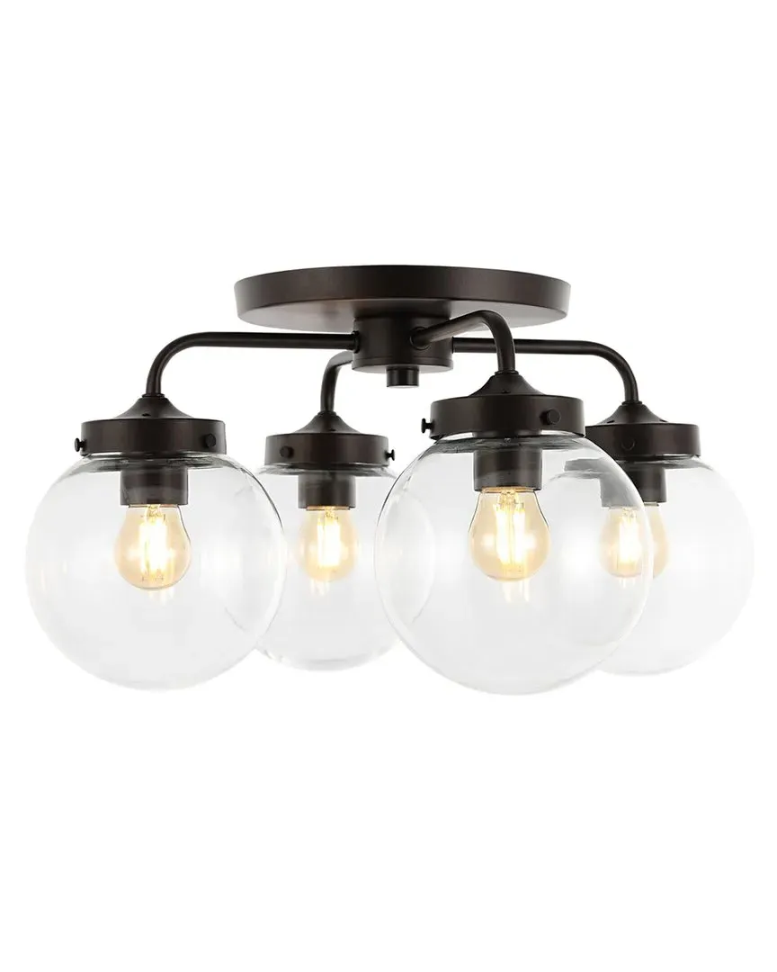 Piper 18In 4-Light Semi Flush Mount - Bronze, Iron