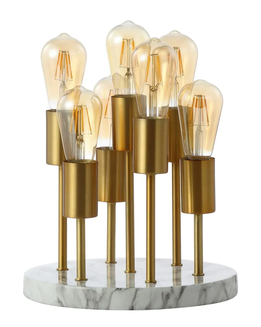Pleiades 13.5in LED Accent Lamp - Gold Brass, Marble image