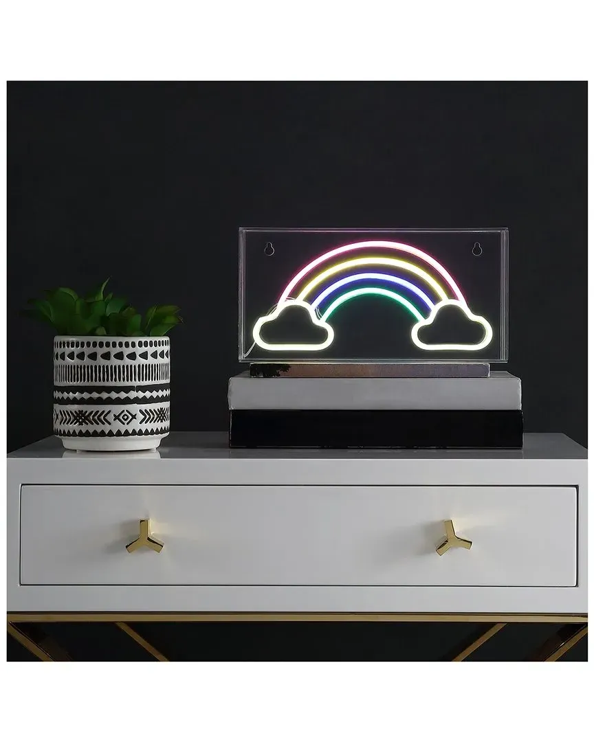 Rainbow Acrylic Box USB LED Neon Light - Multi