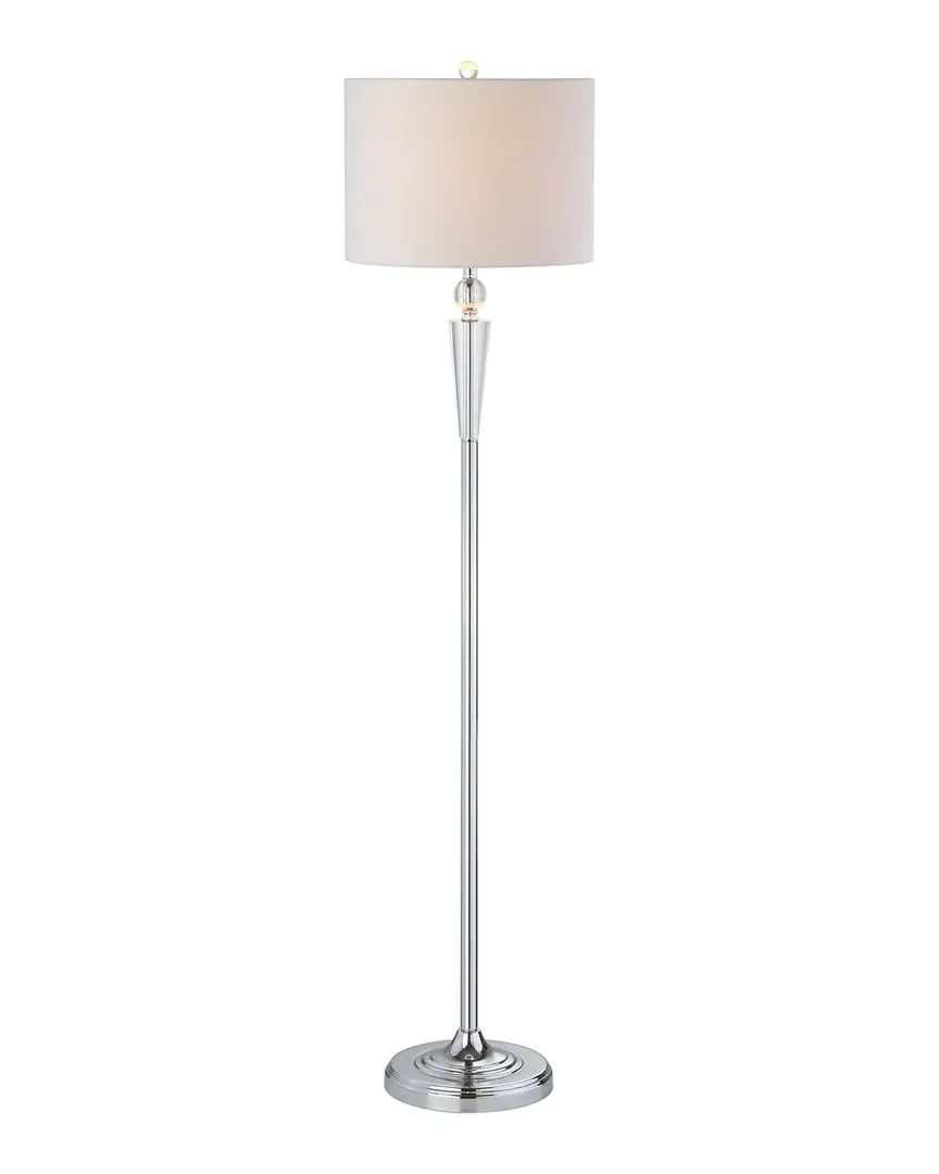 Reese Crystal LED Floor Lamp - Chrome image