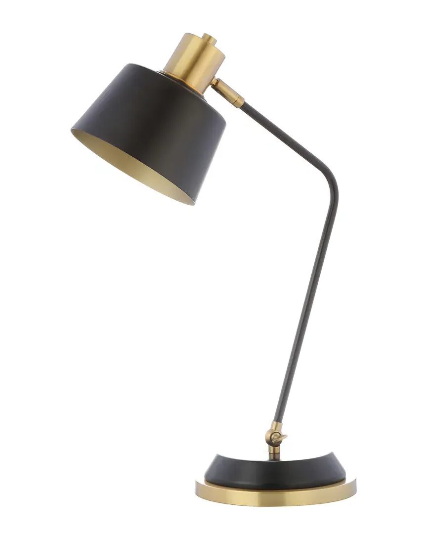 Rochelle 23in Metal Task Lamp - Black, Brass Gold image