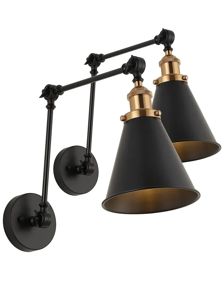 Rover 7in Adjustable Arm LED Wall Sconce - Black