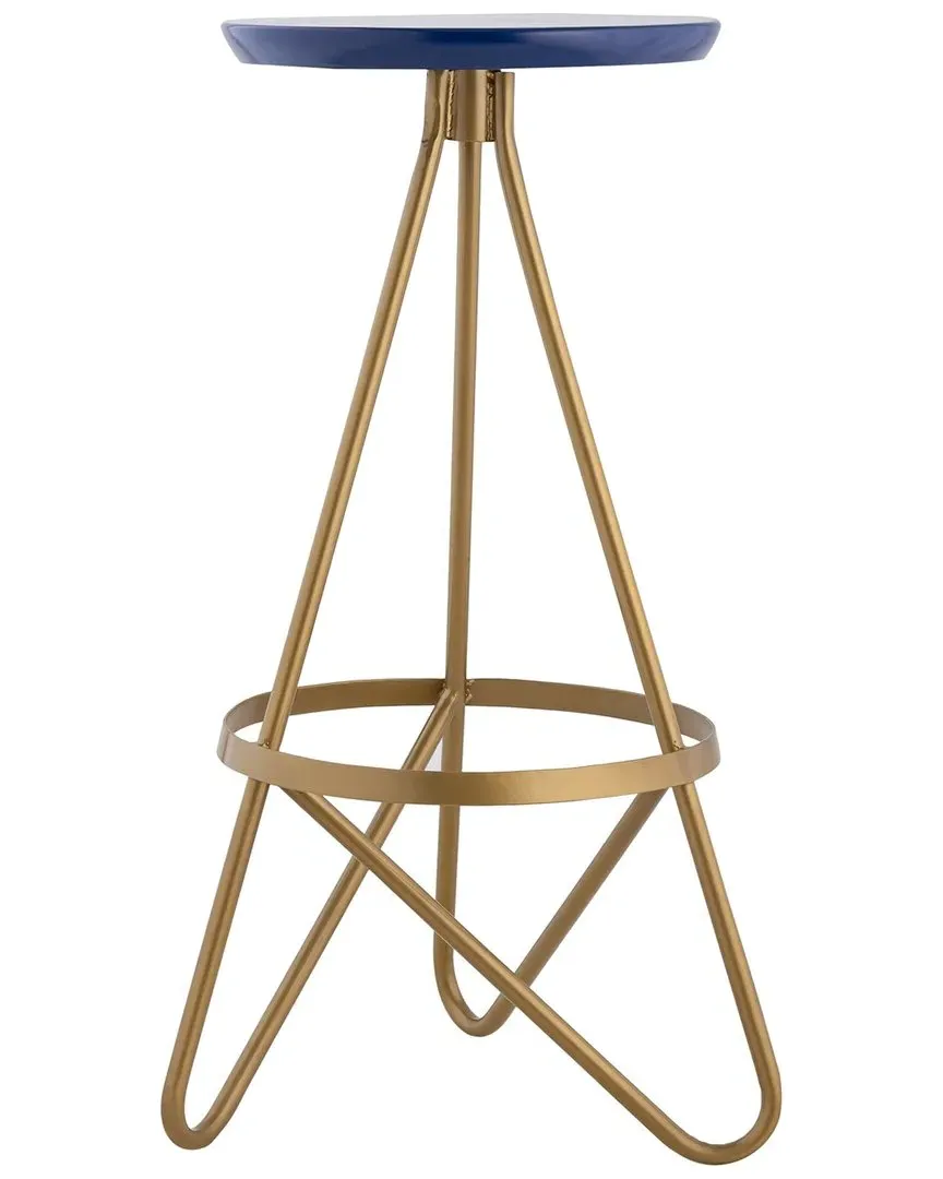 Spiroa Circular Bar Stool - Blue, Metal