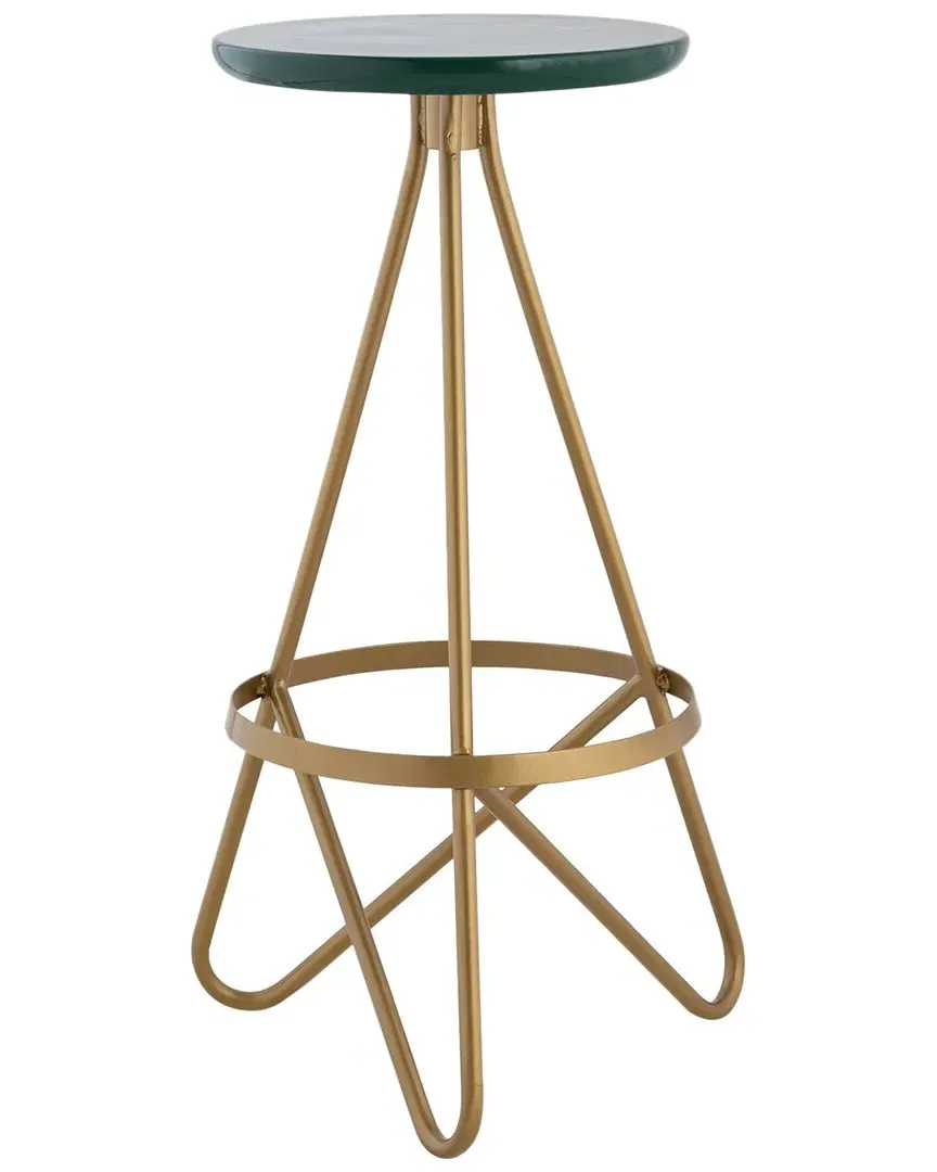 Spiroa Circular Bar Stool - Green, Metal