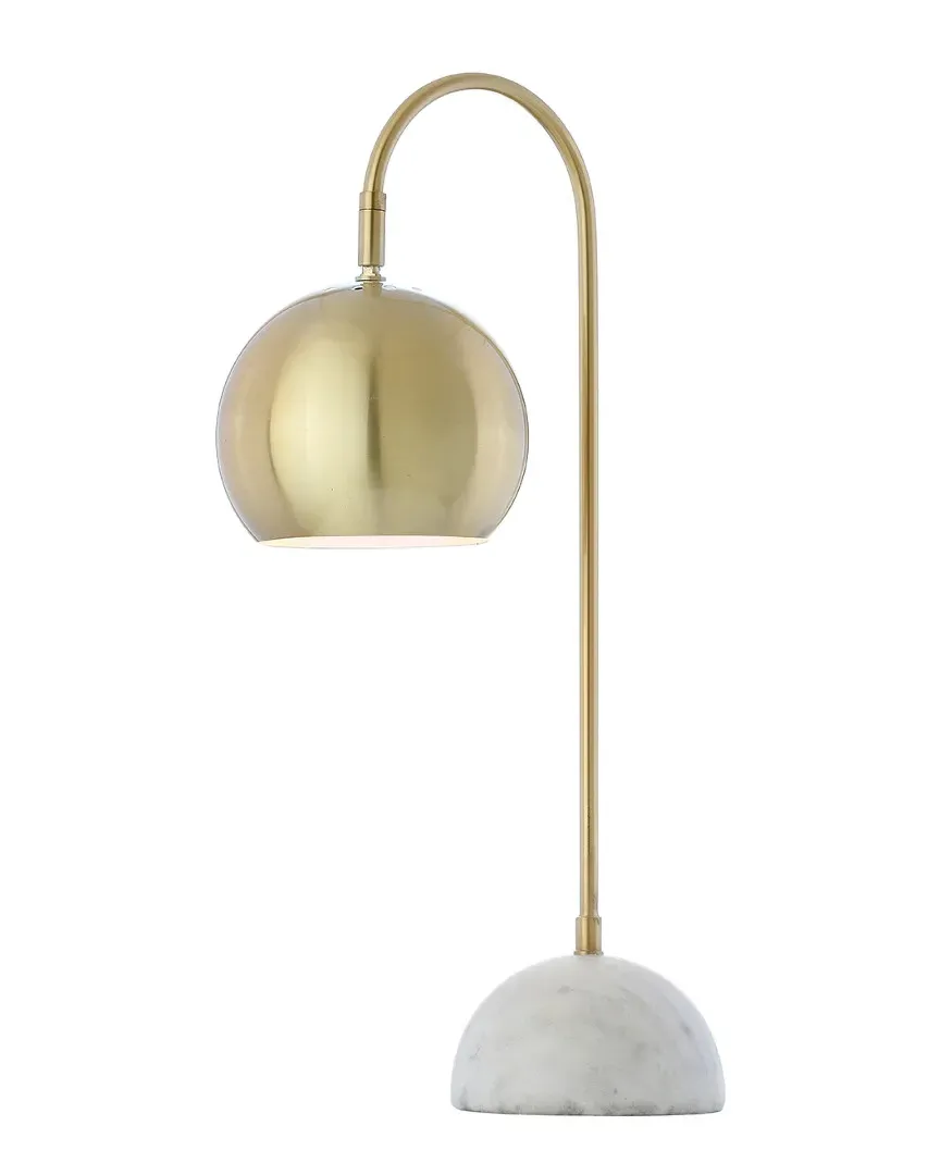Stephen Metal & Marble LED Table Lamp - Brass Gold, Marble