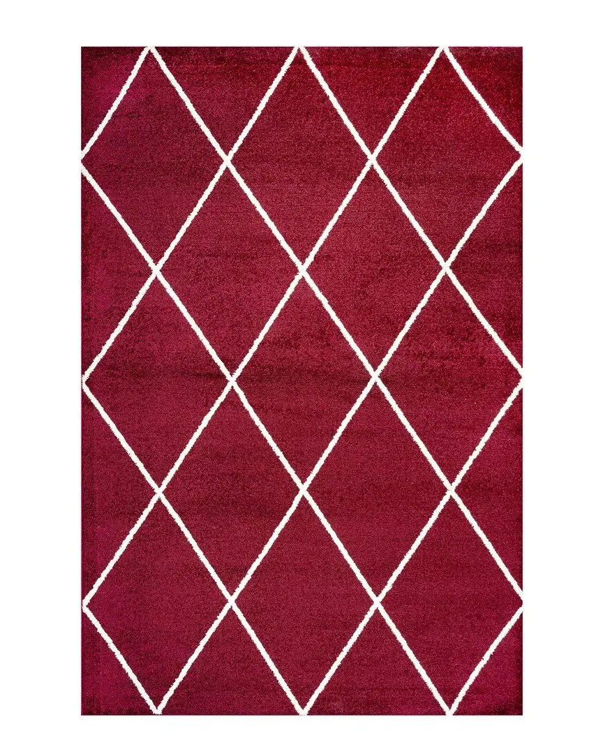 Supersoft Cole Rug - Red, Polypropylene