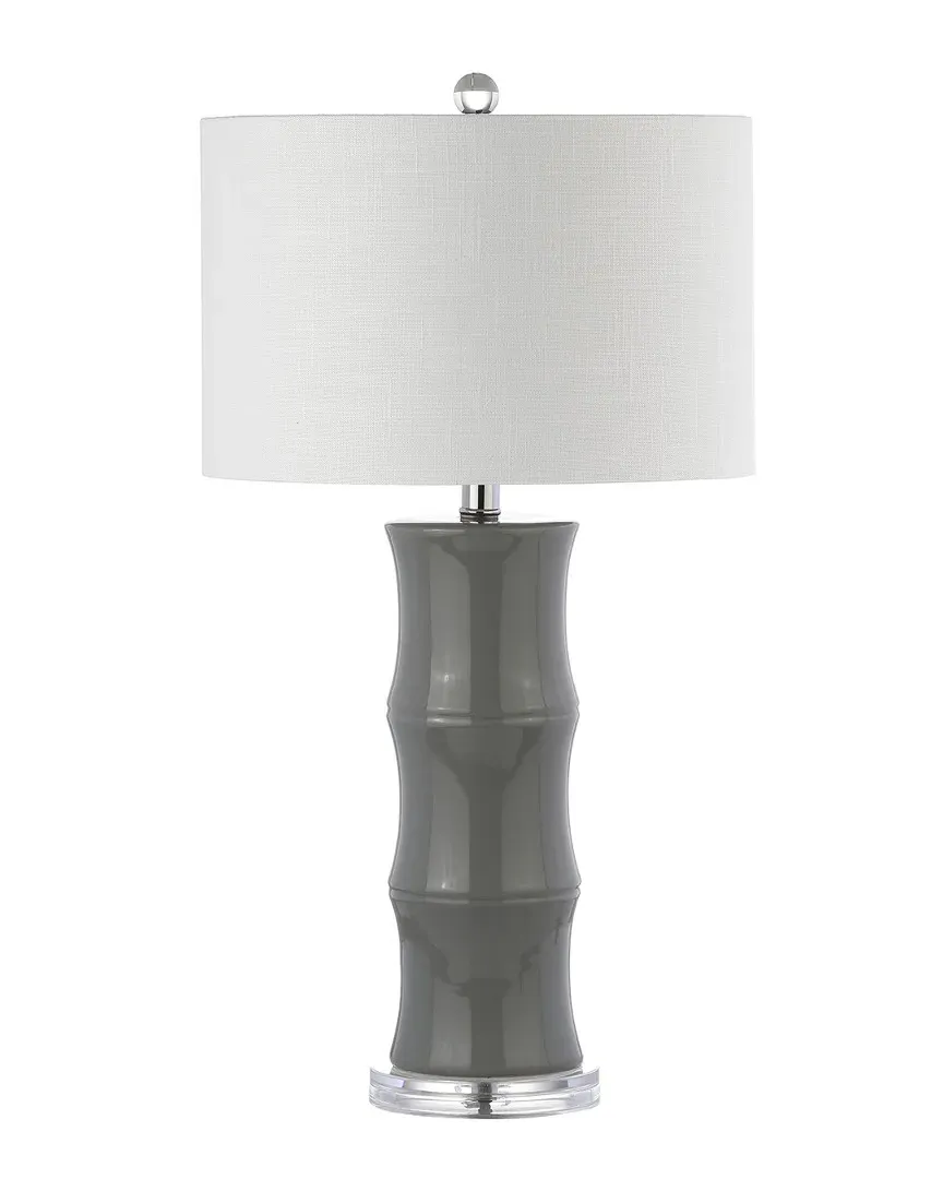 Tiki 26.5in Ceramic Table Lamp - Chrome
