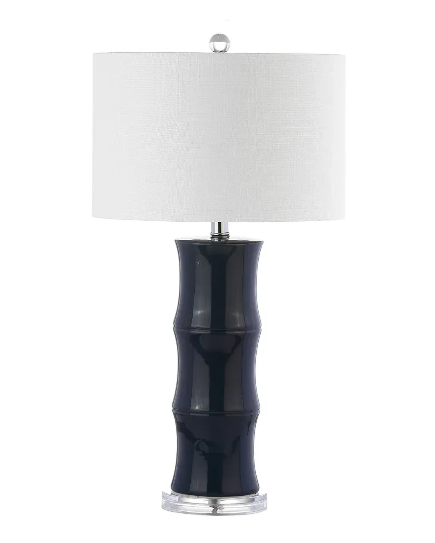 Tiki 26.5in Ceramic Table Lamp - Chrome image