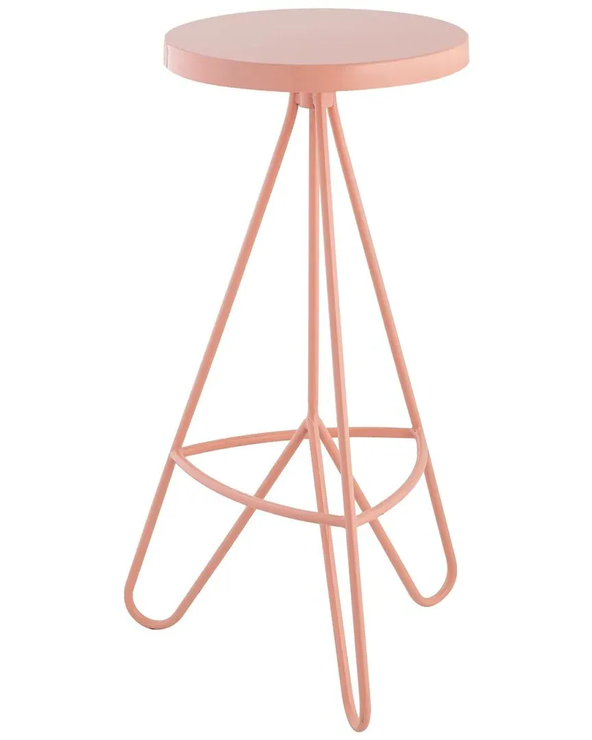 Trinity 30in Tripod Backless Bar Stool - Pink, Metal