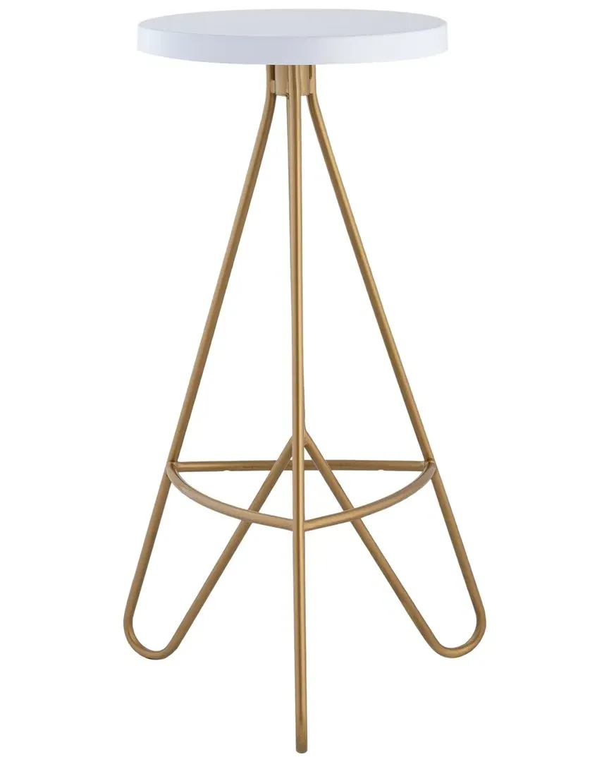Trinity 30in Tripod Backless Bar Stool - White, Metal