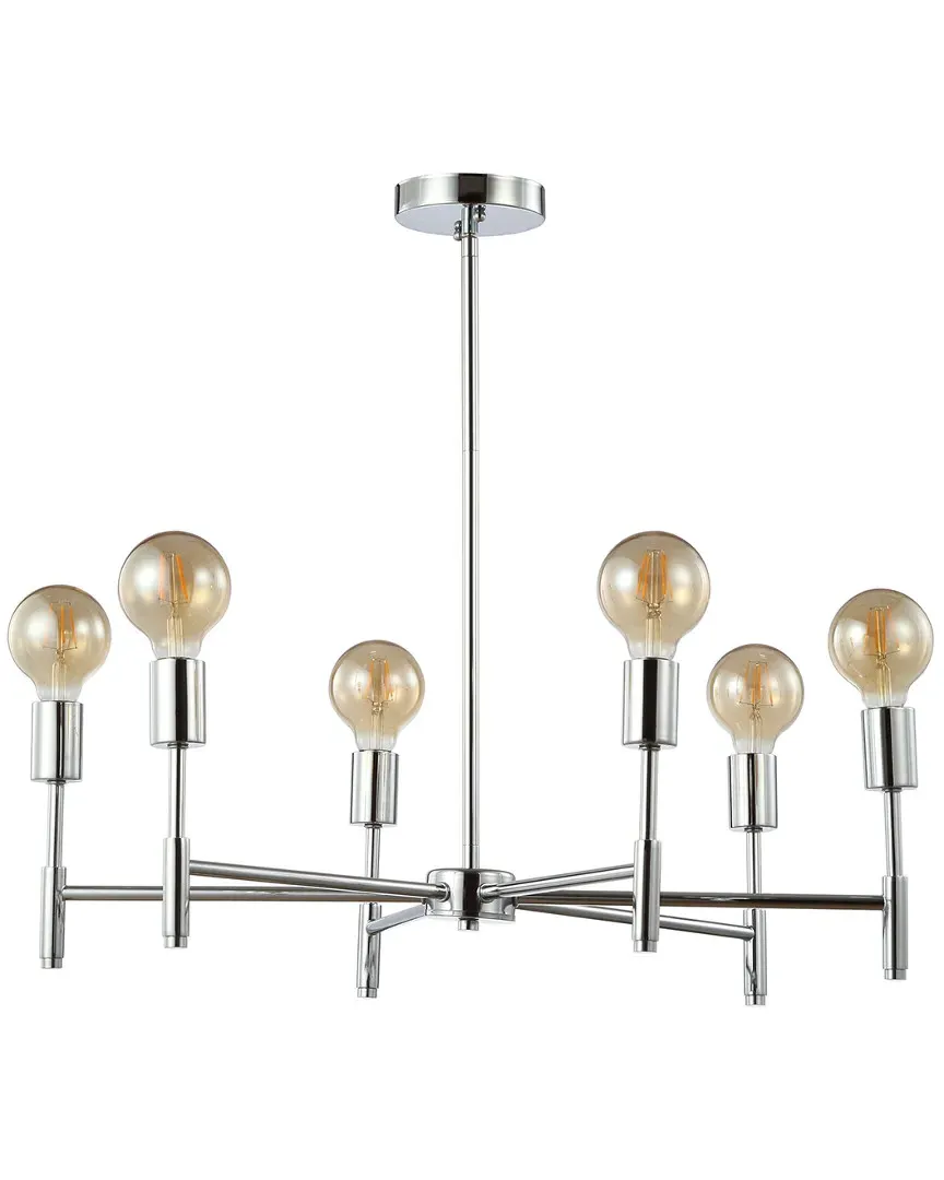 Turing Adjustable Height Metal LED Pendant - Chrome