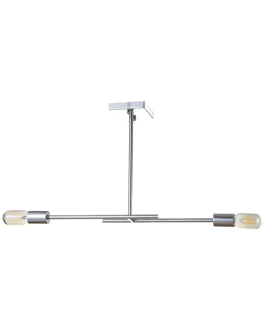 Turing Adjustable Metal LED Linear Pendant - Chrome image