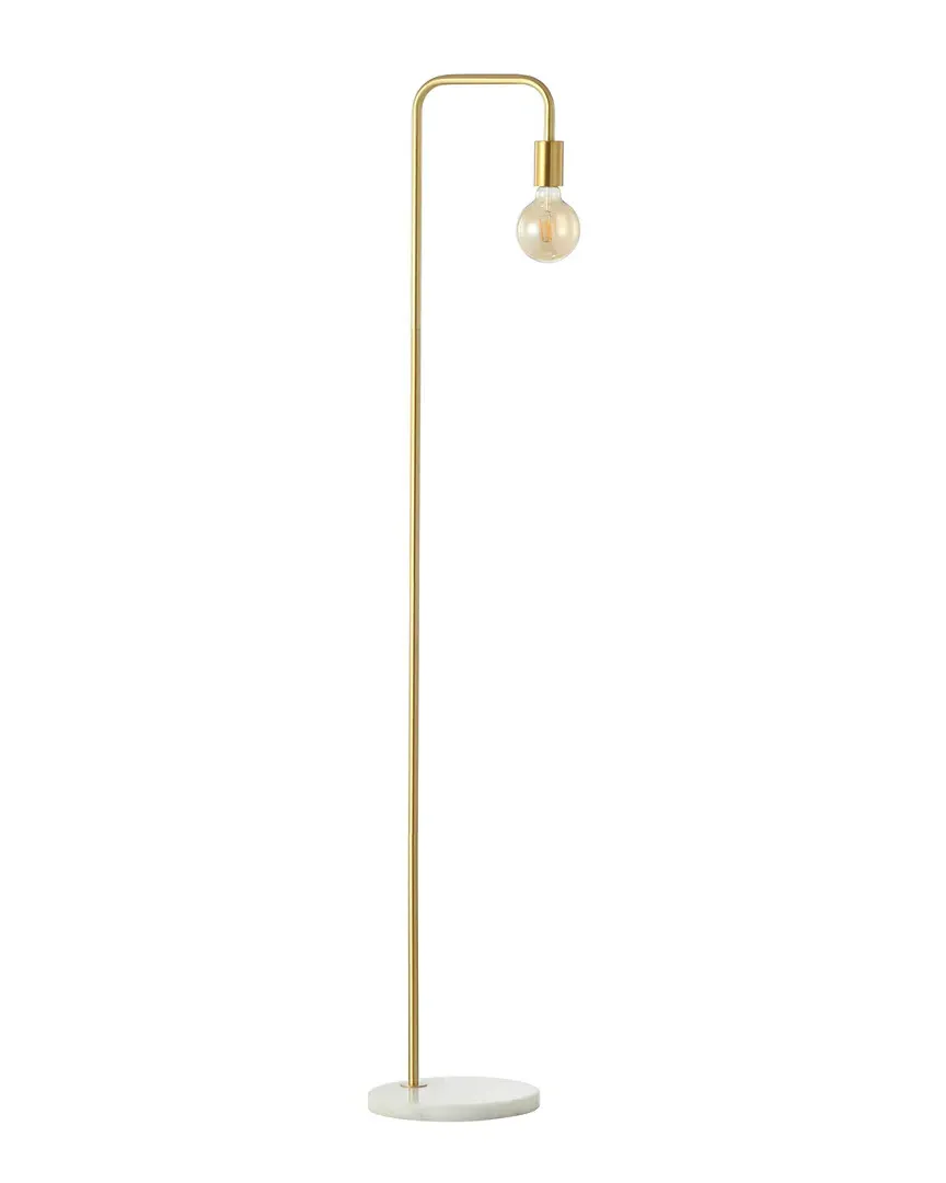 Vega 60in Edison Floor Lamp - Gold, Marble image