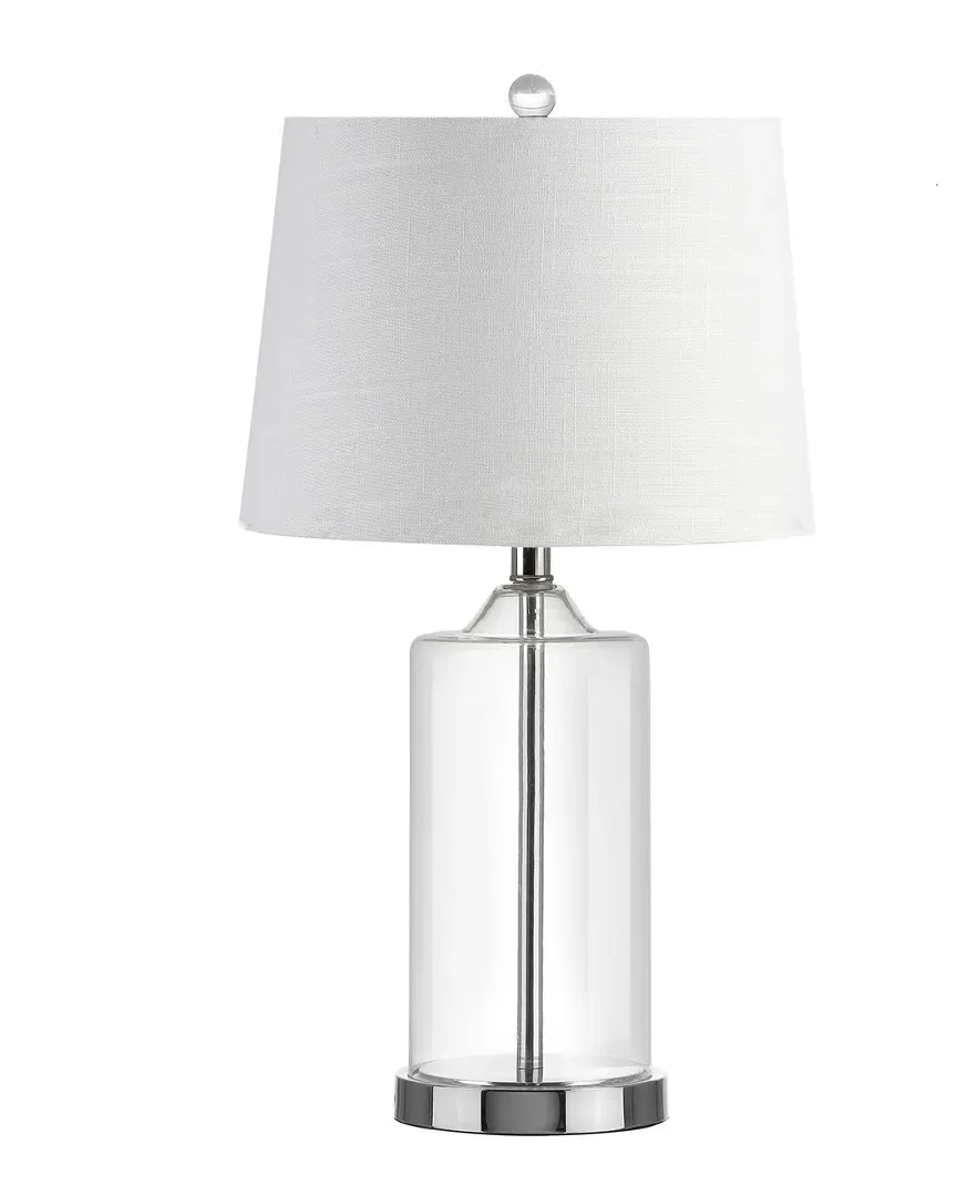 Walsh 25in Glass Table Lamp - Chrome image