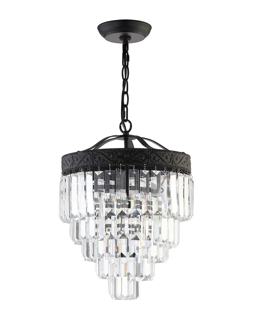 Wyatt 12in 2-Light Crystal Chandelier - Bronze, Crystal image