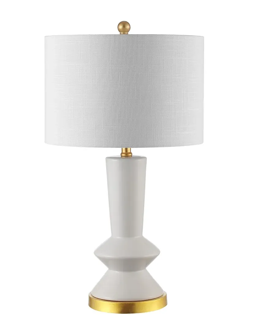 Ziggy 27 LED Table Lamp - White, Ceramic