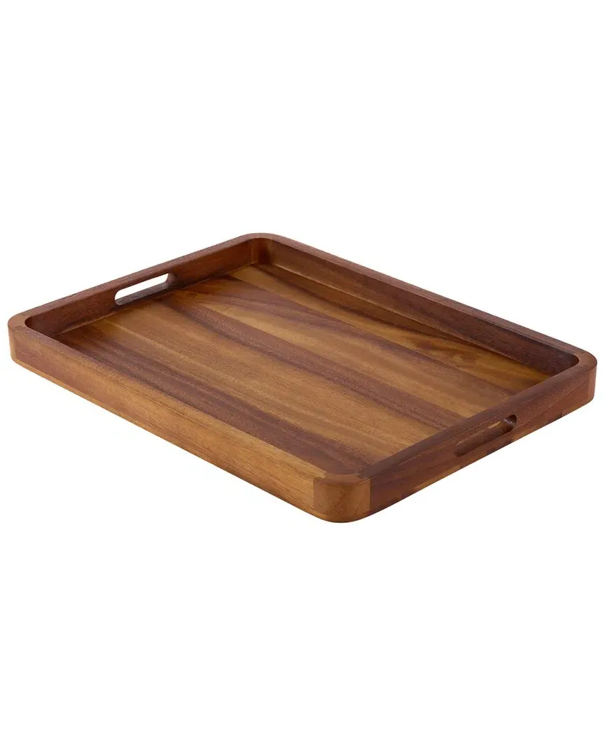 Large Rectangular Serving Tray - Brown, Acacia Wood image